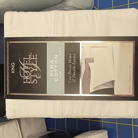 King Hotel Style Pima 300 ct Cotton Pillow Case Set of 2 in Pack - Picture 1 of 5